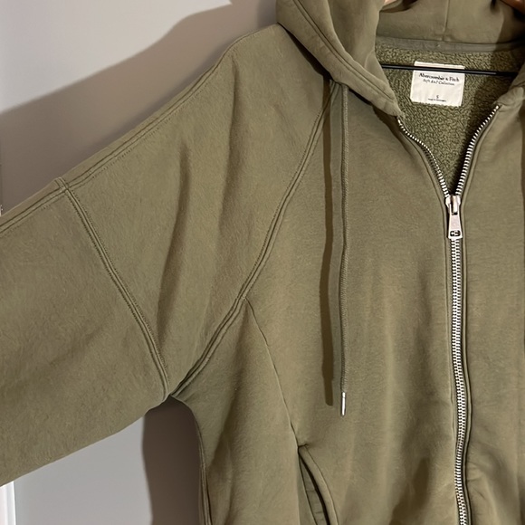 Abercrombie Oversized Sunday Zip Sweatshirt - Size S - Picture 5 of 6